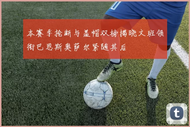 本赛季抢断与盖帽双榜揭晓文班领衔巴恩斯奥萨尔紧随其后